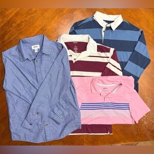 Boys Sonoma Clothing Lot: 4 Stylish Long & Short Sleeve Shirts - M/L
